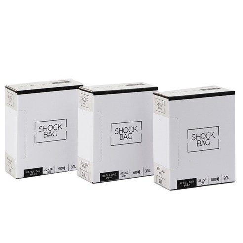새니피아 쇽 비닐봉투 20L + 30L + 50L, 1세트