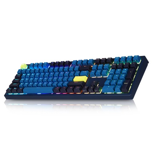 COX 엠프리스 RGB PBT 완전방수 무접점 키보드 50g, EMPRESS, 네이비