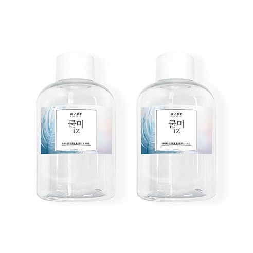 아제르퍼시픽 레스쁘리 디퓨저 오일 리필액 150ml x 2p + 시향지 랜덤발송 3종 세트, 쿨미(1Z)