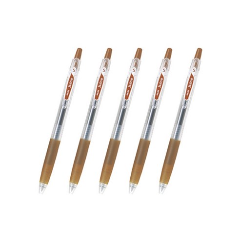 파이롯트 쥬스 젤잉크펜 0.38mm, 브라운, 5개