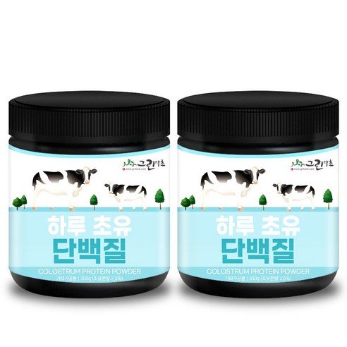 그린약초 하루 초유 단백질 분말, 300g, 2개