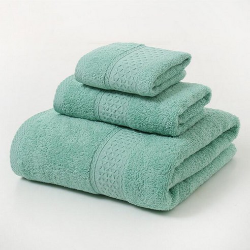 콩 Klivinghome 바스타월 450g + 세면타월 170g + 핸드타월 세트, 민트, 1세트
