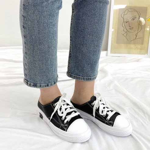데일리 심플 뮬 스니커즈 단화 SN718