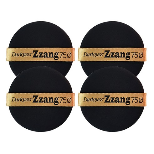 다크니스 왕에어 메이크업 쿠션 퍼프 75mm, 혼합색상, 4개
