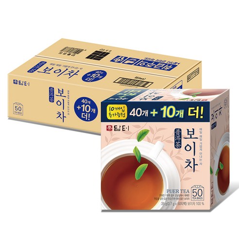담터 보이차 티백, 0.7g, 50개입, 16개