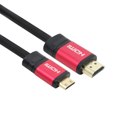 넥시 MINI HDMI V2.0 케이블 레드메탈 NX-HD20050-MINI, 1개, 5m