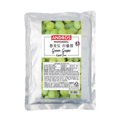 앤드로스 청포도 리플잼, 1kg, 1개