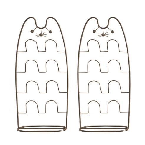 블럭마트 스탠스 실내화 거실화 정리걸이대, 청동, 2개