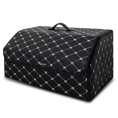 어반카 스티치 차량용 다용도 수납함, 블랙 + 화이트