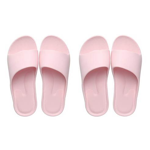 블럭마트 이지 욕실 슬리퍼 핑크, 2세트