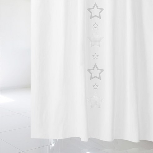 디자인수풀 북유럽 스타일 샤워커튼 sc184 L 1800 x 1880 mm + 스테인리스 고리 12p 세트, 1세트