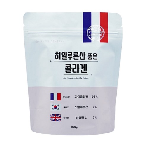 뉴트리컴퍼니 히알루론산 품은 어린 피쉬 콜라겐, 100g, 1개