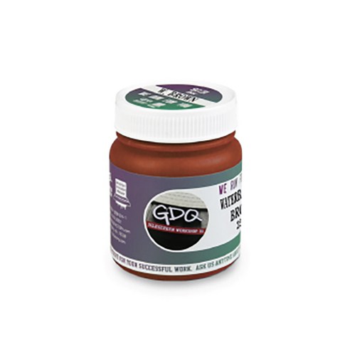 지디큐팩토리 실크스크린 날염용 수성 러버 잉크 500g, 갈색