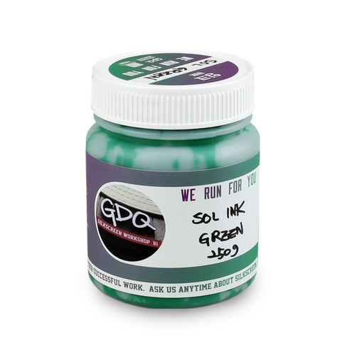 지디큐팩토리 실크스크린 날염용 졸 잉크 500g, 그린