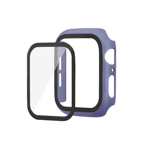 하푼 애플워치3 38mm 9H 강화글라스 케이스, 라벤더그레이, 1개