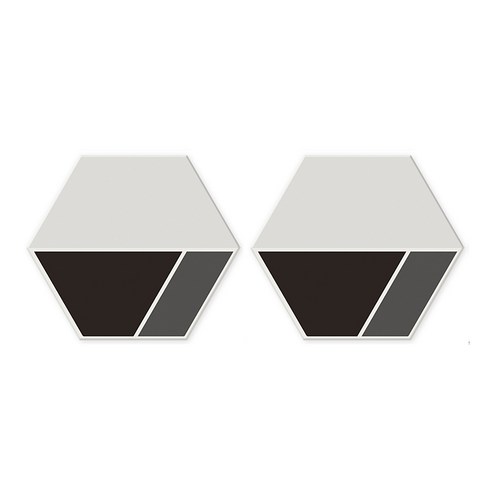 알럽홈 유니크패턴 티코스터 2p, 기하학C