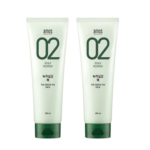 아모스 녹차실감 헤어팩, 250ml, 1개