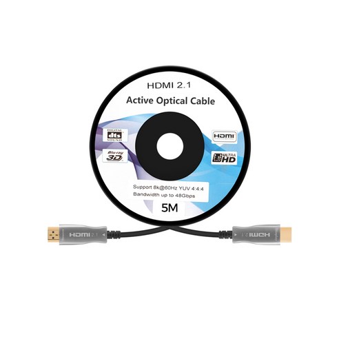 넥스트유 HDMI to HDMI 2.1v 8K 광 모니터케이블 NEXT-7005HAOC-8K, 1개, 5m