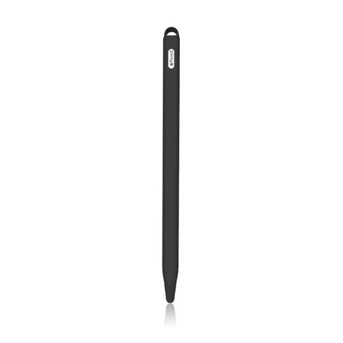 디씨네트워크 애플펜슬 2세대 안티슬립 실리콘 격자무늬 케이스, 블랙, 1개
