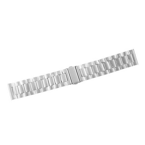 비쉐르 갤럭시 액티브 1/2/워치3 20mm 엑설런트 메탈 밴드 스트랩 (40/41/42mm 호환 가능), 실버, 1개