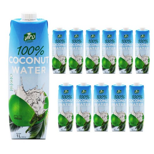 비코프레쉬 코코넛워터, 12개, 1L