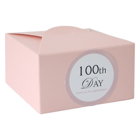 레이스박스 100p + 백일 스티커 파스텔 핑크 100p, 1세트
