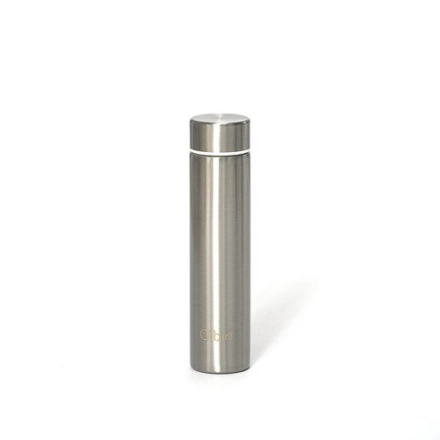 올비아 슬림 보온보냉 텀블러, 메탈, 200ml