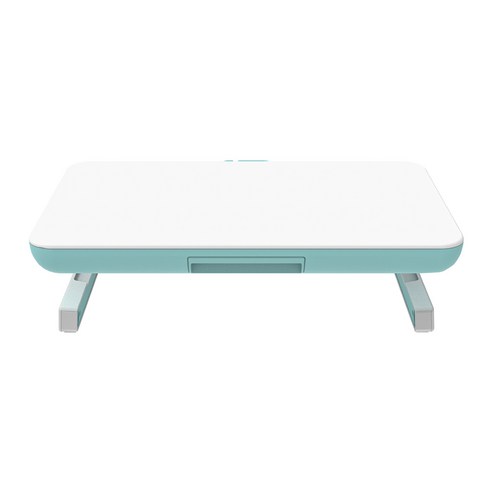 브라보텍 모니터 받침대 EQUALE AP-2003 M-DESK, 1개, 화이트 + 민트