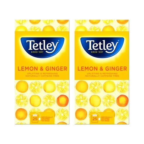 테틀리 레몬&진저 티백, 37.5g, 50개, 2개