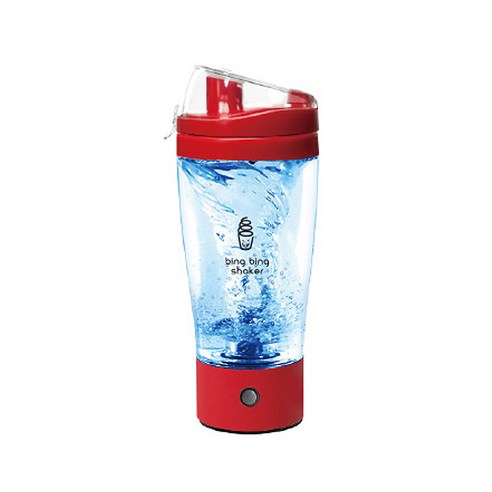빙빙쉐이커 자동 쉐이크 텀블러, 레드, 450ml
