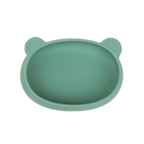 블루마마 모두아이 실리콘 곰돌이 간식 플레이트, 민트, 1개