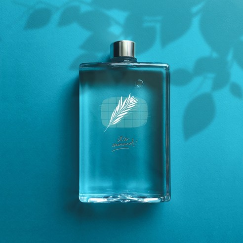 슬림 사각보틀 500ml, 디자인13, 1개