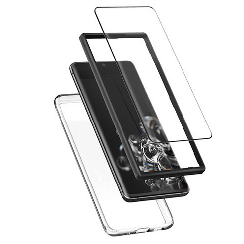 신지모루 360도 보호 플렉시블 휴대폰 액정보호필름 + 에어클로 케이스, 1세트