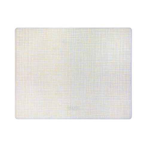 까사무띠 따볼라 린넨 직사각 실리콘매트, 아이보리, 40 x 30 cm