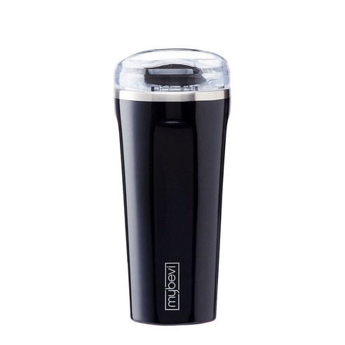 마이베비 콰트로 보온보냉 텀블러, 블랙스파클, 591ml