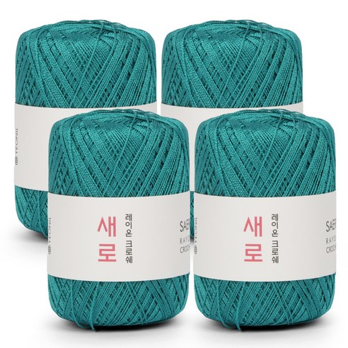 연일섬유 새로 뜨개실, 07 청록, 4개