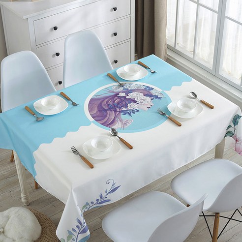 알럽홈 이네이트 가정용 테이블 식탁보, Type7, 138 x 200 cm