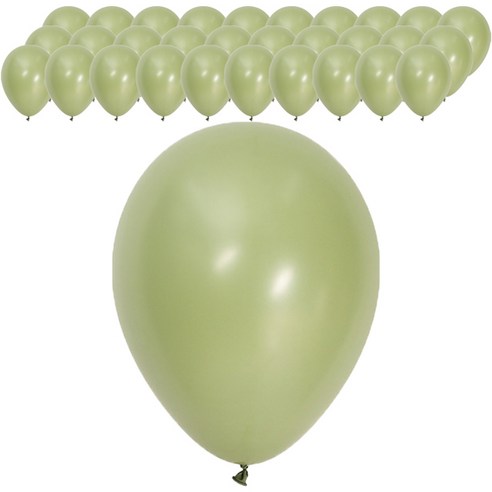 셈퍼텍스 스탠다드 풍선 30cm, 유칼립투스, 50개