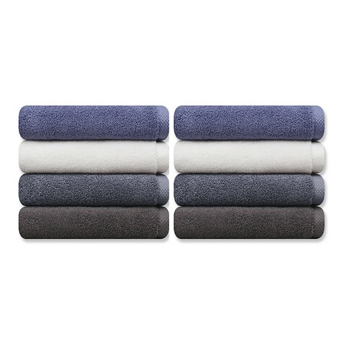 송월타월 크러쉬 호텔 수건 170g 30수 코마사, 랜덤발송, 8개