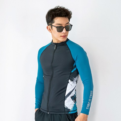 펀한커플 남성용 자외선차단 래쉬가드 상의 A6215