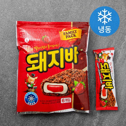 롯데웰푸드 롯데 돼지바 (냉동), 420ml, 1개