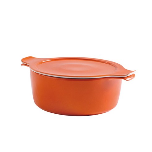 에센바흐 인덕텀 쿡앤서브 도자기 양수냄비, 18cm, orange