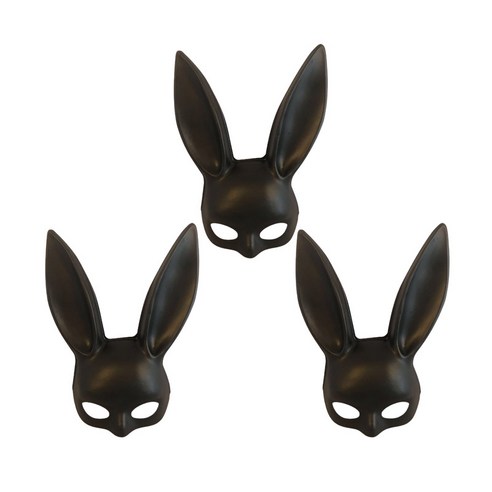 윰스 할로윈 토끼 반가면 3p, 매트블랙