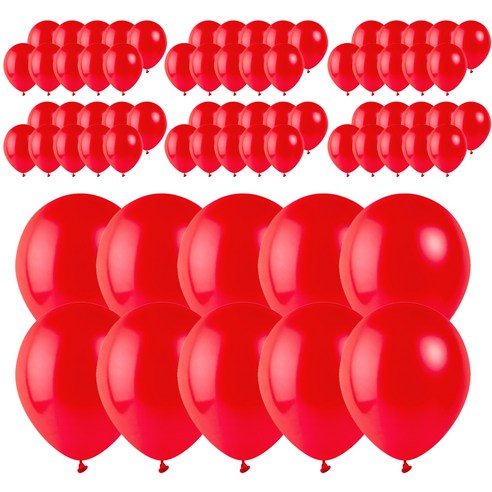 로켓풍선 30cm, 펄 레드, 200개