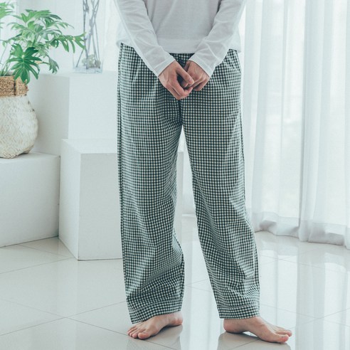 도씨 남성용 순면 9부 잠옷 바지