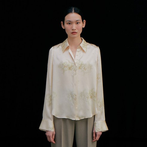 분더캄머 여성용 Print Silk Shirts