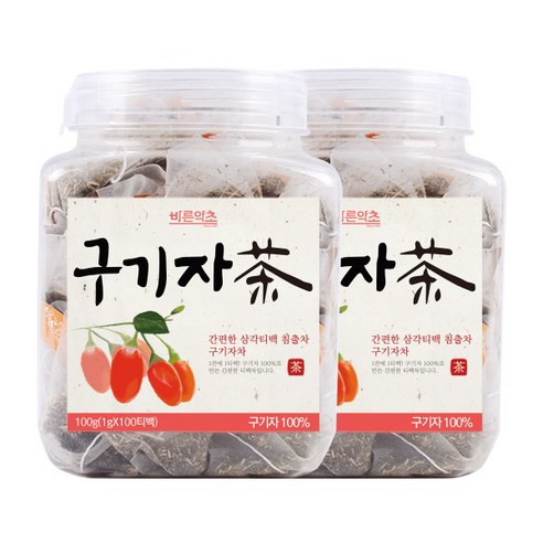 바른약초 구기자 삼각티백, 1g, 100개입, 2개