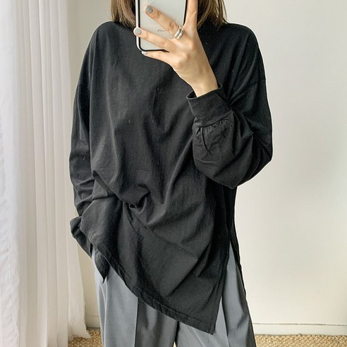 엔비룩 여성용 데일리 루즈 티셔츠