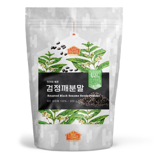 건강한우리집비옴 천천히 볶은 검정깨 분말, 300g, 1개