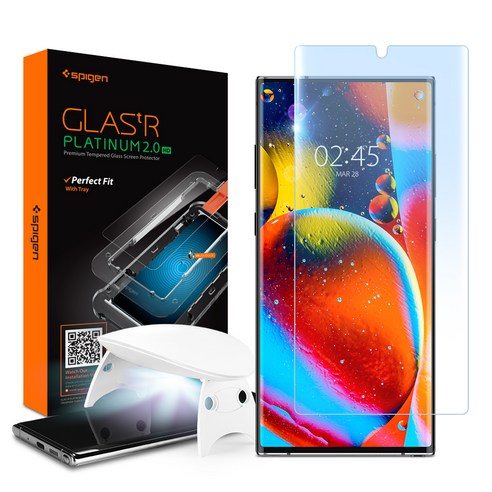 슈피겐 글라스 tR 플래티넘 2.0 HD 강화유리 휴대폰 액정보호필름 AGL01456, 1개